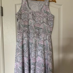 Hot Topic Beauty and the Beast fit & flare dress L